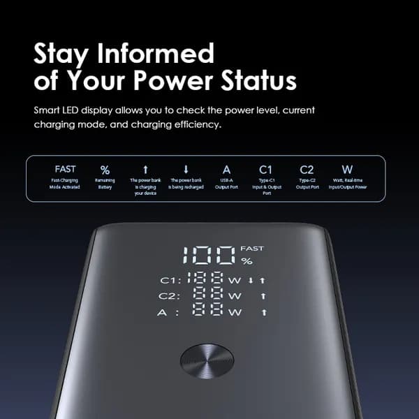 Oraimo PowerJet 130 27600mAh 130W Power Bank 5