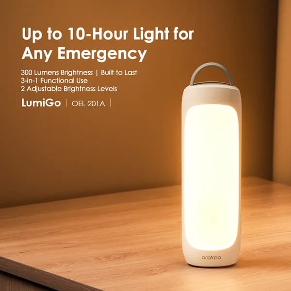 Oraimo LumiGo 300 Lumens Emergency Light (2 pack) 4