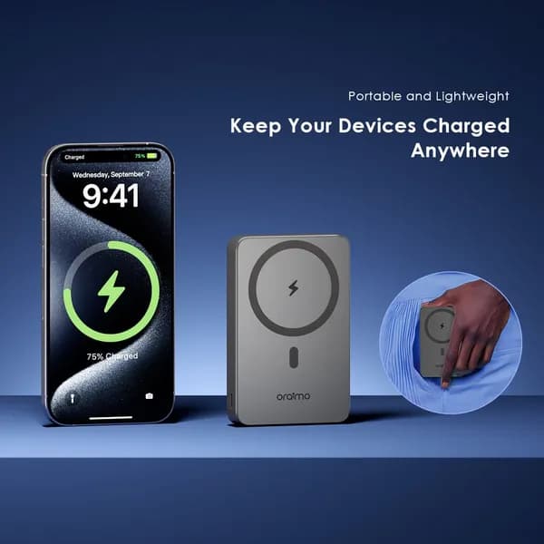 Oraimo MagPower 15 10000mAh Wireless and Wired Power Bank 4