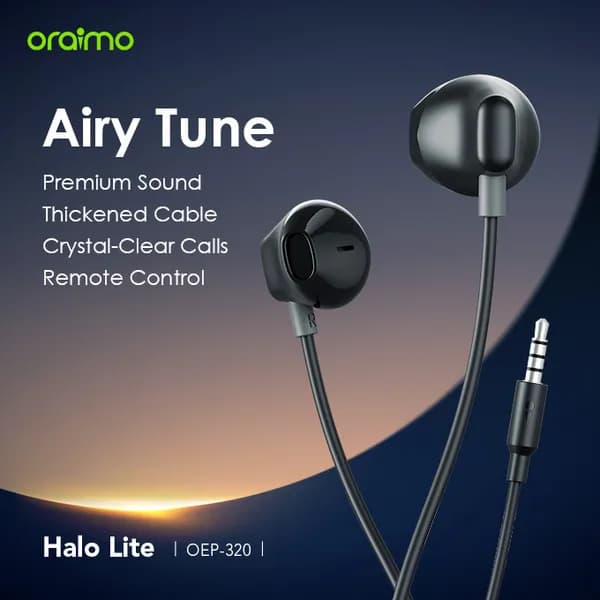 Oraimo Halo Lite 3.5mm Half In-Ear Earphones 2