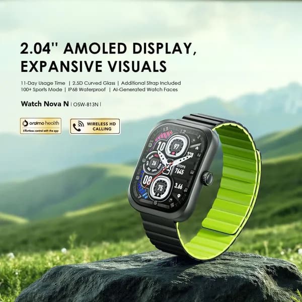 Oraimo Watch Nova N 2.04'' AMOLED Smart Watch 2