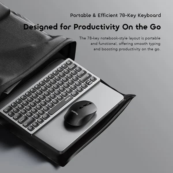Wireless Keyboard and Mouse Kit, Nimble Type 4