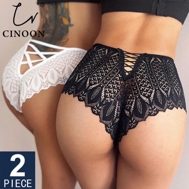 Lace Low-Waist G-String Briefs (2 pack) 1