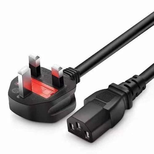 Kettle Power Cable for Desktops and Monitors, UK 3-Pin to C13 2
