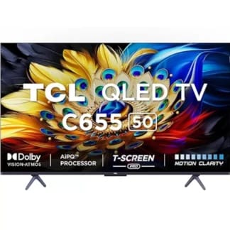 TCL 50 Inch QLED 4K Smart TV, 50C655