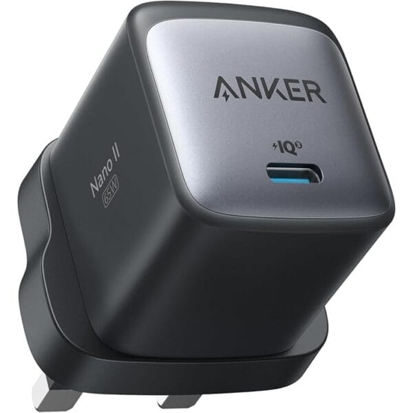 Anker Nano II 65W GaN II PPS Fast USB C Charger Adapter, Compact Charger for MacBook Pro/Air, Galaxy S24/S23, iPhone 17/16 /15/14 Series, iPad Pro, Huawei, Xiaomi, Redmi, Vivo, Oppo and More