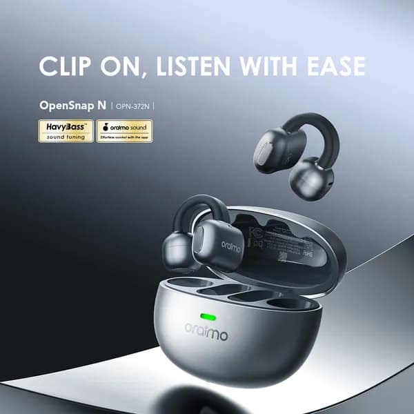 Oraimo OpenSnap N Clip-On Open-Ear Wireless Earbuds 2