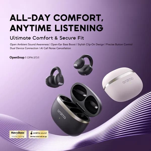 Oraimo OpenSnap Clip-On True Wireless Earphones 3