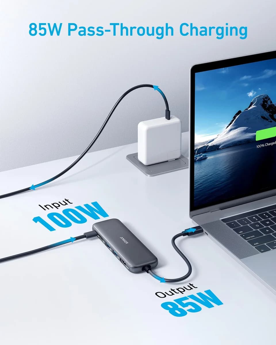 Anker USB C Hub, 5-in-1 USBC to HDMI Splitter with 4K Display 3