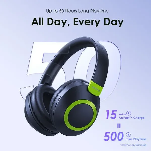Oraimo OHP-610S BoomPop2S ENC Over-Ear Wireless Headphones 3